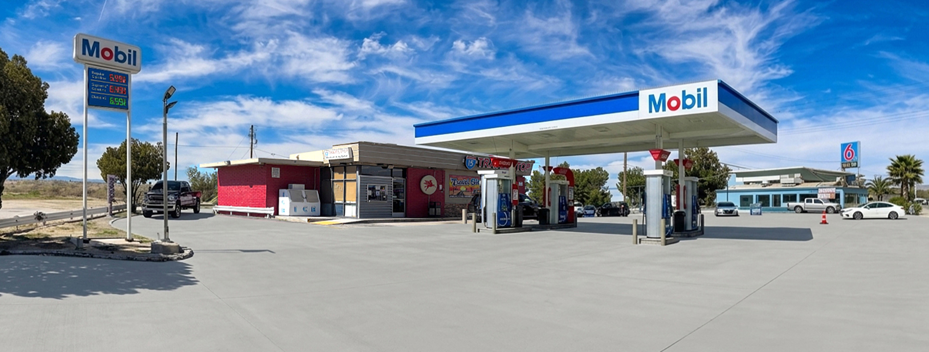 1-15 Mobil Gas Station with Food store